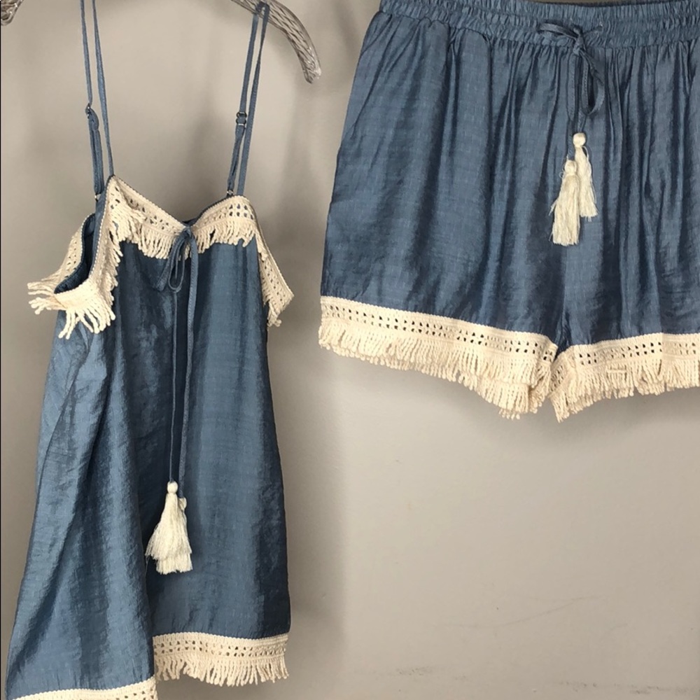 BLUE TOP & SHORT SET - Picture 6 of 13